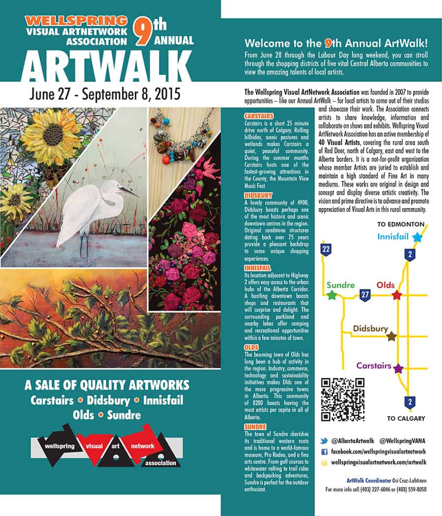 ArtWalk Map Cover 2015