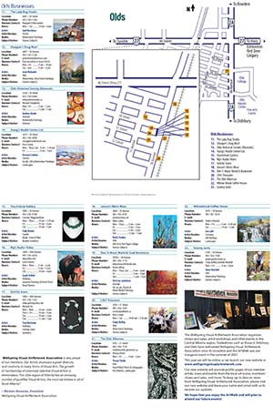 ArtWalk 2009 Map Back