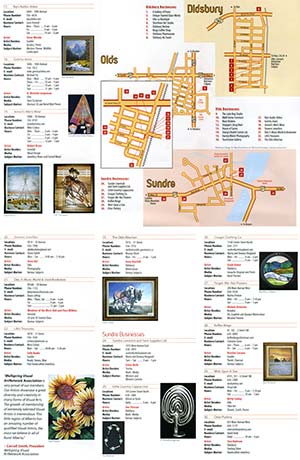 ArtWalk 2008 Map Back